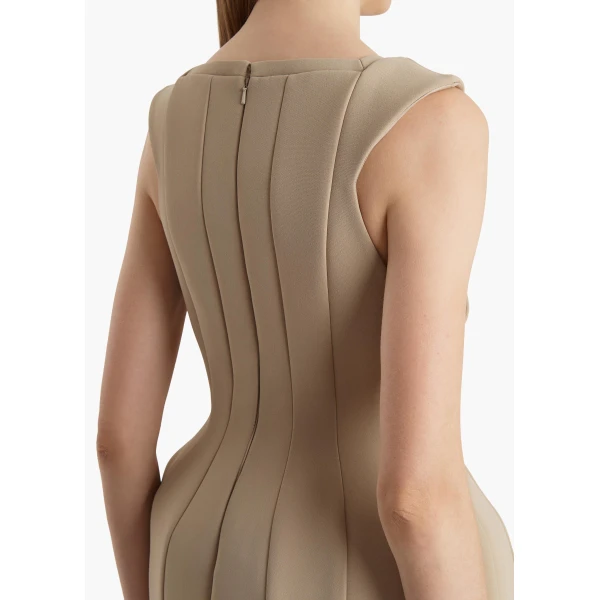 Khaite Dan Dress in Tea Stain, view 6