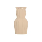 Khaite Dan Dress in Tea Stain
