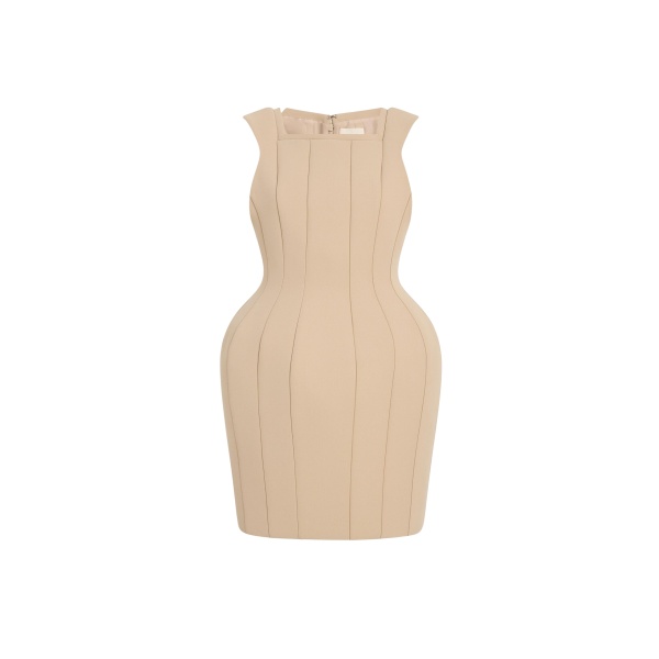 Khaite Dan Dress in Tea Stain