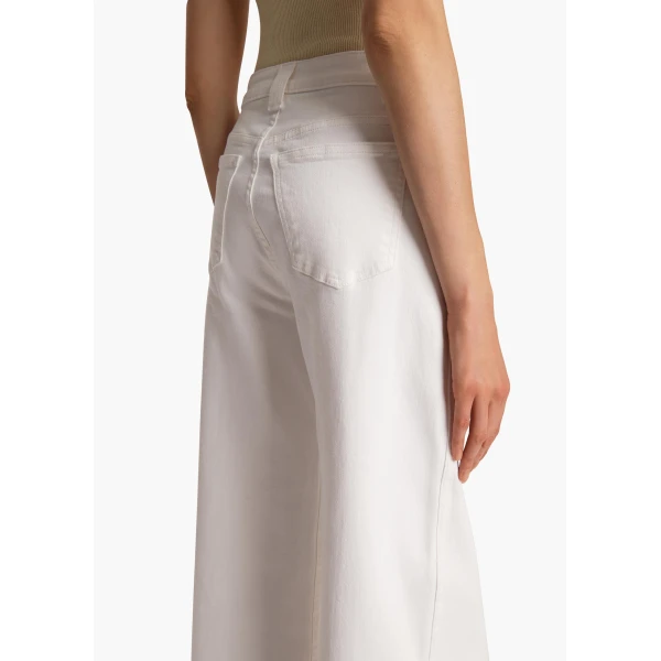 Khaite Dane Stretch Jean in White, view 6