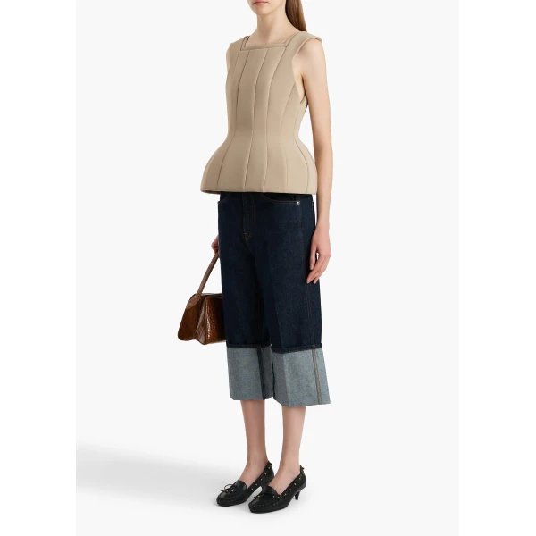 Khaite Dani Top in Tea Stain, view 2