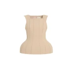 Khaite Dani Top in Tea Stain