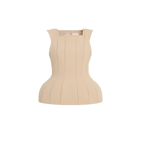 Khaite Dani Top in Tea Stain