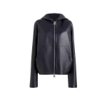 Khaite Darlo Jacket in Dark Navy Leather