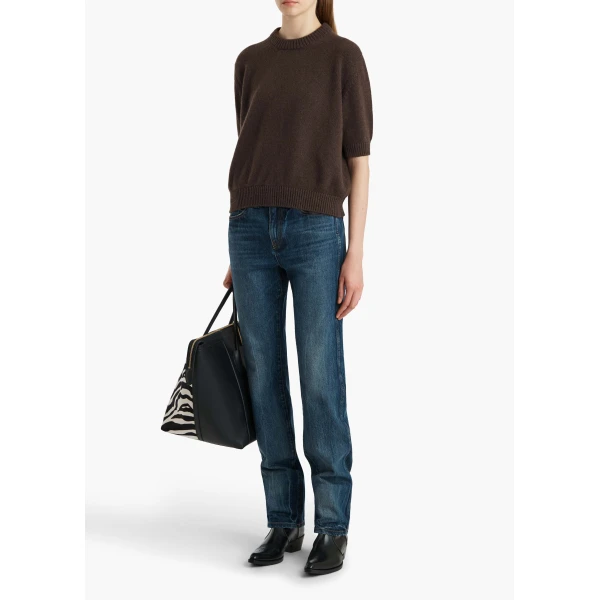 Khaite Davin Sweater in Coffee, view 2