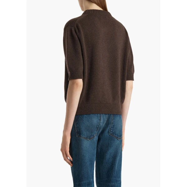 Khaite Davin Sweater in Coffee, view 4
