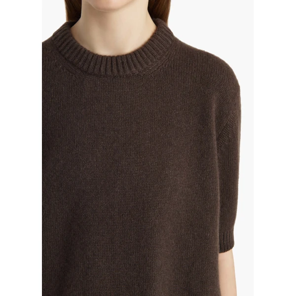 Khaite Davin Sweater in Coffee, view 5