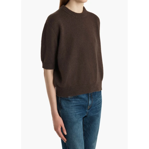 Khaite Davin Sweater in Coffee, view 6