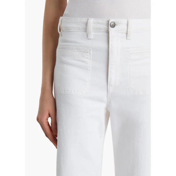 Khaite Delmonico Jean in White, view 5
