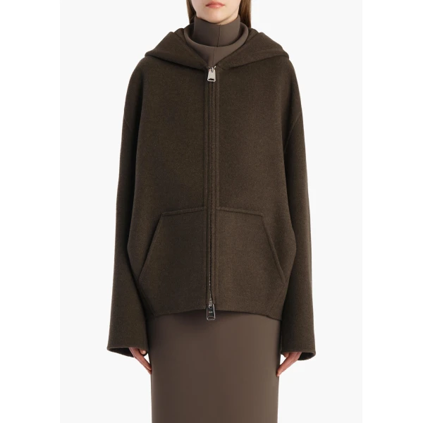Khaite Dolem Jacket in Army Melange, view 3