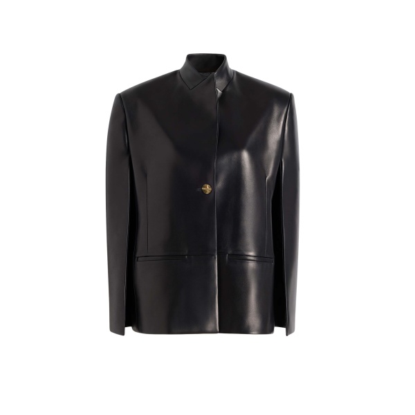 Khaite Dolso Jacket in Black Leather