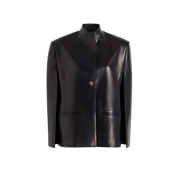 Khaite Dolso Jacket in Black Leather