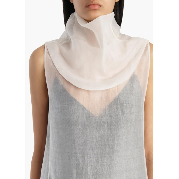 Khaite Elva Dress in Chalk, view 4