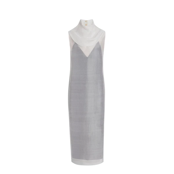 Khaite Elva Dress in Chalk