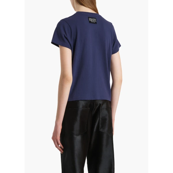 Khaite Emmylou T-Shirt in Royal Top, view 3