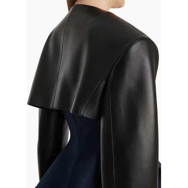 Khaite Fenla Jacket in Black Leather, view 6