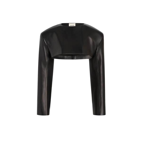 Khaite Fenla Jacket in Black Leather