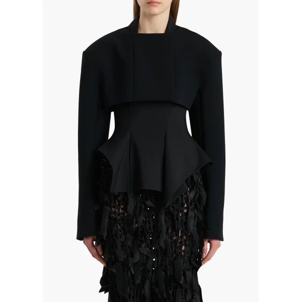 Khaite Fenla Jacket in Black, view 3