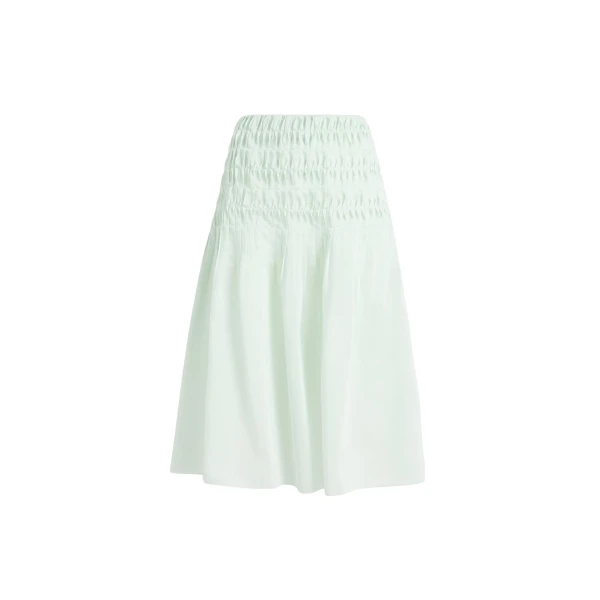 Khaite Florence Skirt in Ice Green
