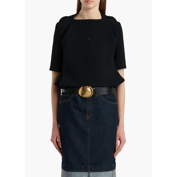 Khaite Franc Jacket in Black, view 3