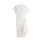 Khaite Fray Dress in Chalk