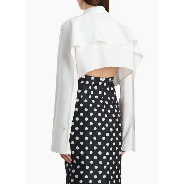 Khaite Fritz Top in Chalk, view 4
