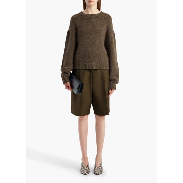 Khaite Gemma Sweater in Artichoke, view 2