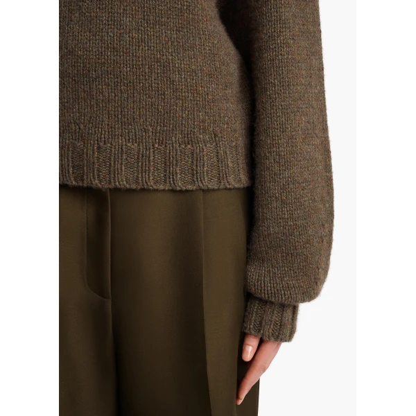 Khaite Gemma Sweater in Artichoke, view 6