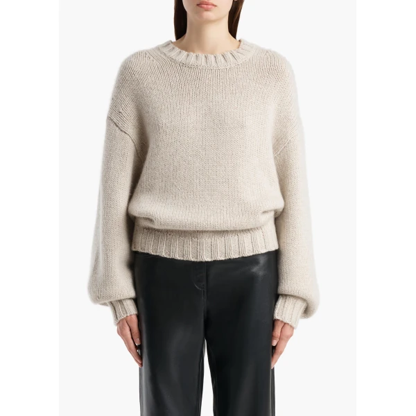 Khaite Gemma Sweater in Dove, view 3