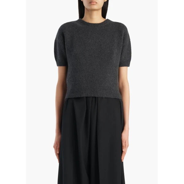 Khaite Golden Sweater in Charcoal, view 3