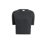 Khaite Golden Sweater in Charcoal