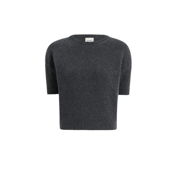 Khaite Golden Sweater in Charcoal