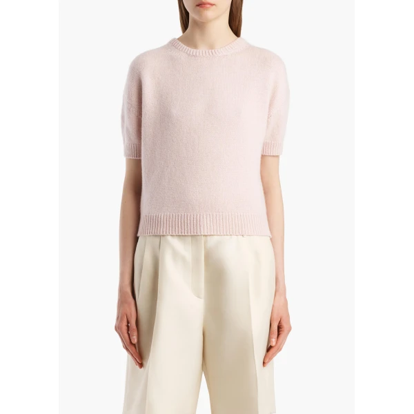 Khaite Golden Sweater in Dusty Rose, view 3