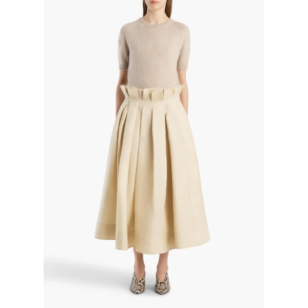 Khaite Golden Sweater in Sepia, view 2