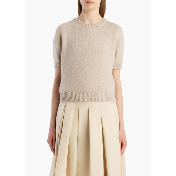Khaite Golden Sweater in Sepia, view 3