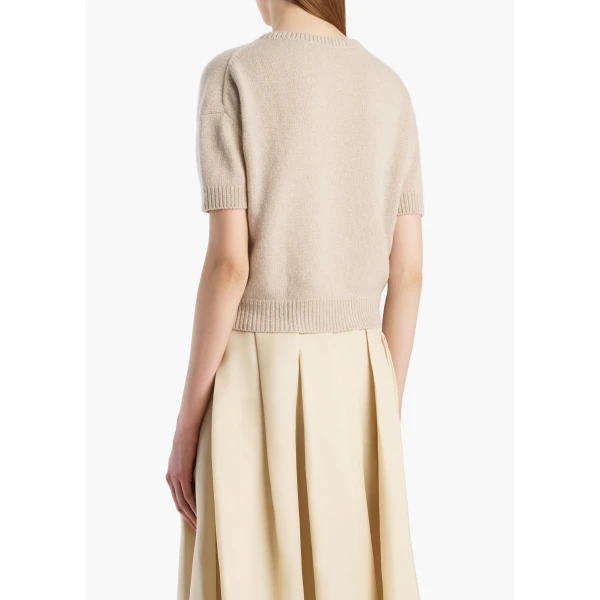 Khaite Golden Sweater in Sepia, view 4