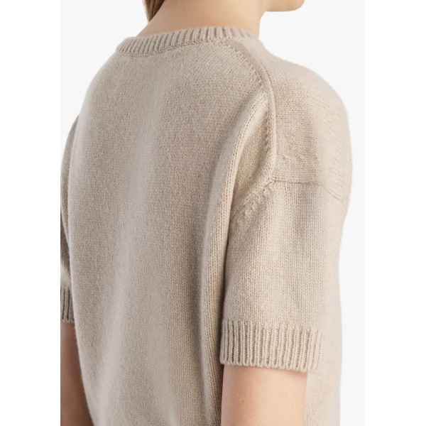 Khaite Golden Sweater in Sepia, view 6