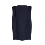 Khaite Gorgi Skirt in Dark Navy