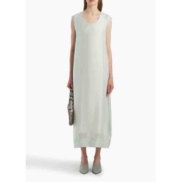 Khaite Grier Dress in Ice Green, view 2