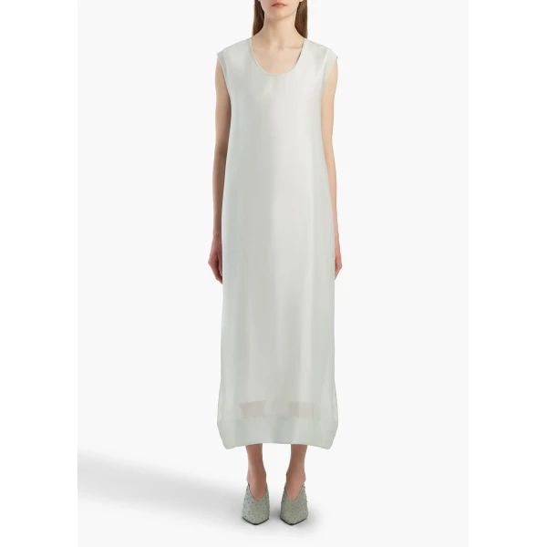 Khaite Grier Dress in Ice Green, view 3