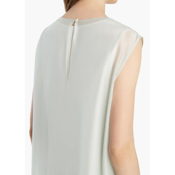 Khaite Grier Dress in Ice Green, view 6