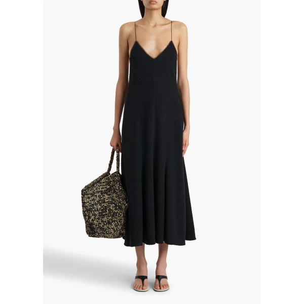 Khaite Iben Dress in Black, view 2