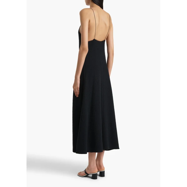 Khaite Iben Dress in Black, view 4