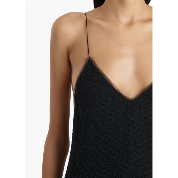 Khaite Iben Dress in Black, view 5