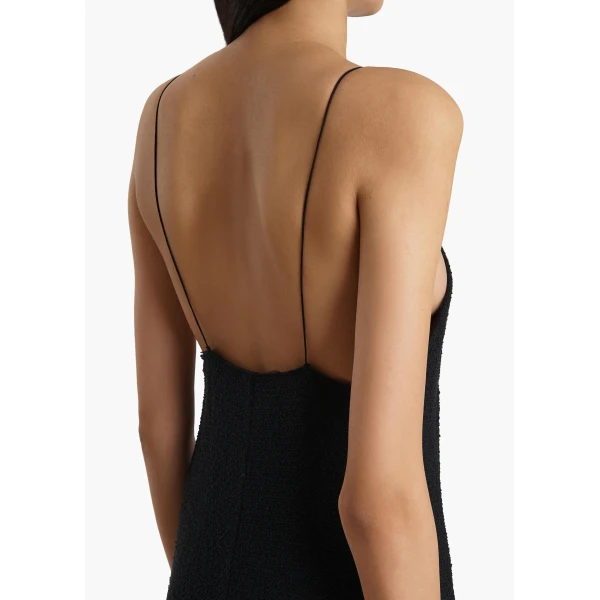 Khaite Iben Dress in Black, view 6