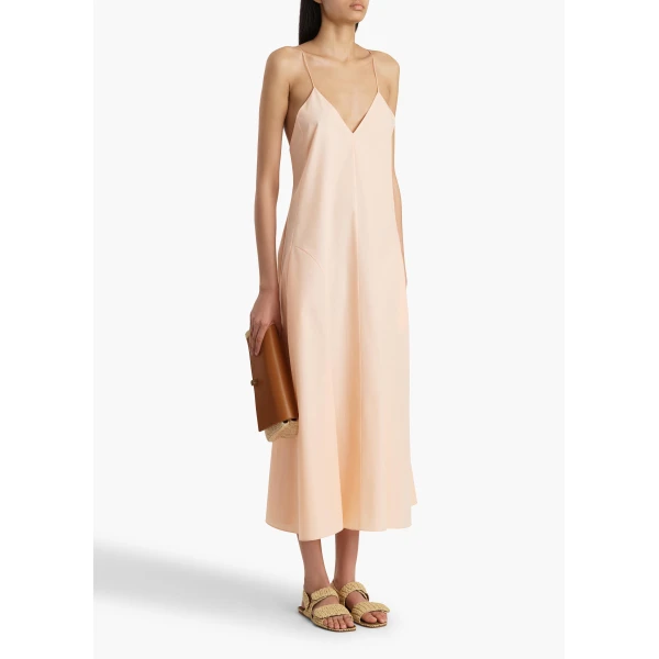 Khaite Iben Dress in Light Peach, view 2