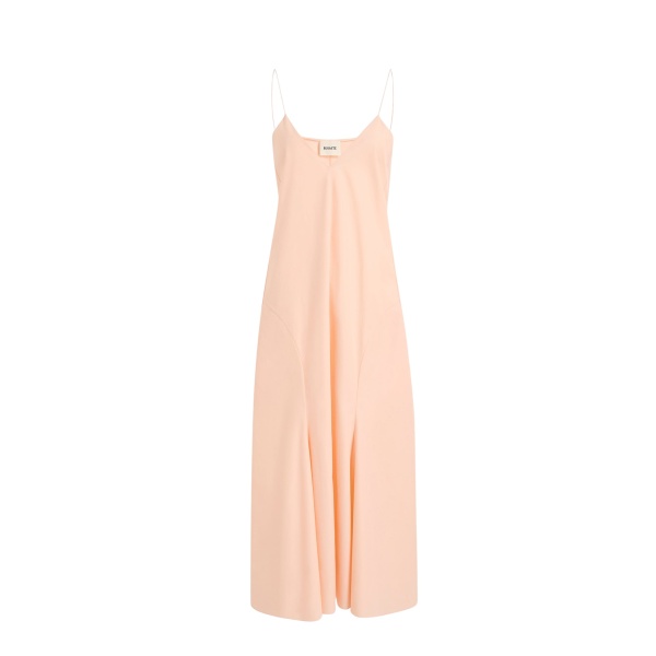 Khaite Iben Dress in Light Peach