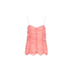 Khaite Inara Top in Coral