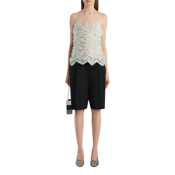 Khaite Inara Top in Ice Green, view 2