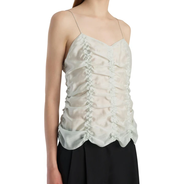 Khaite Inara Top in Ice Green, view 5